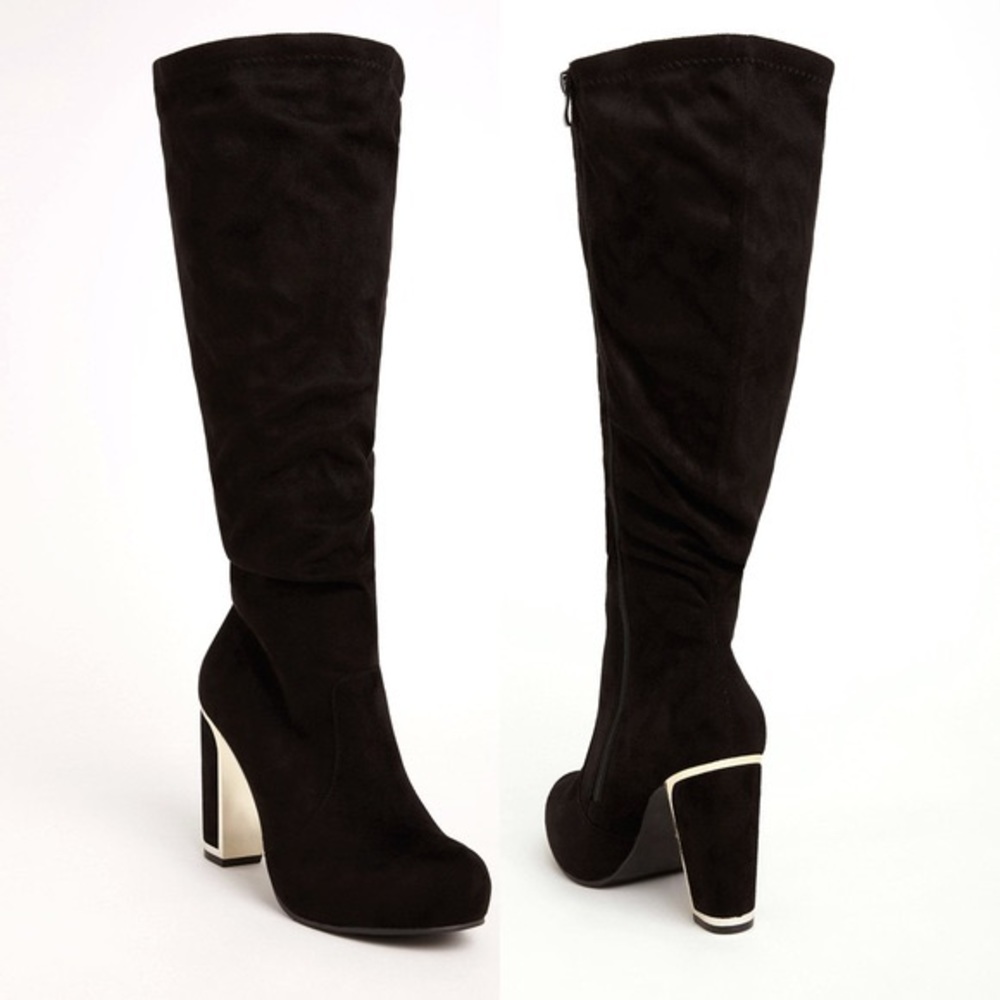 Torrid Metal Heel Slouch Boot